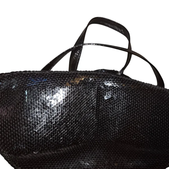 Coach Rare Sequin Poppy Satchel Shoulderbag - Picture 6 of 8